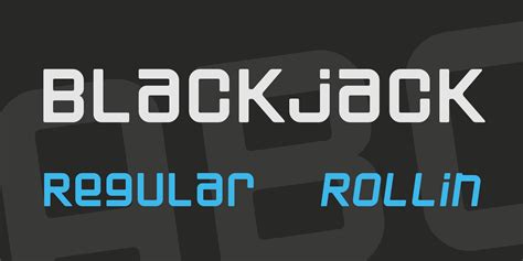 black jack font|Free Blackjack Fonts .